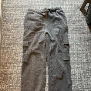 Architect Men's Grey Relaxed Cargo Sweatpants
